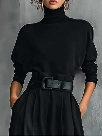 Halle | Turtleneck Two-Piece Set