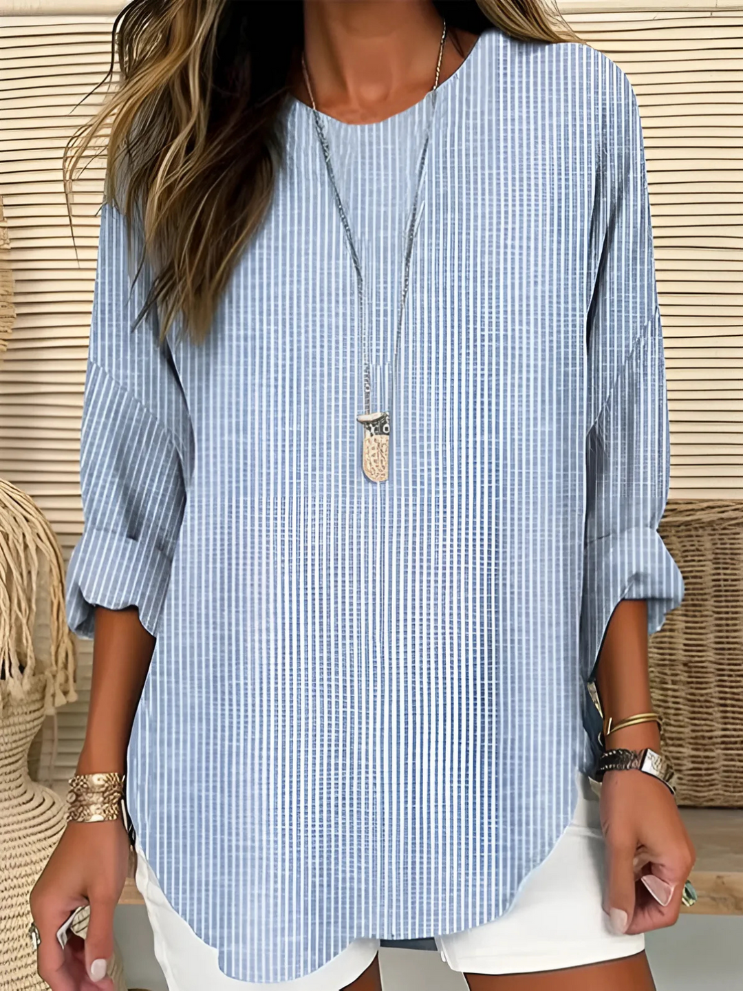 Rhea | Timeless Striped Blouse