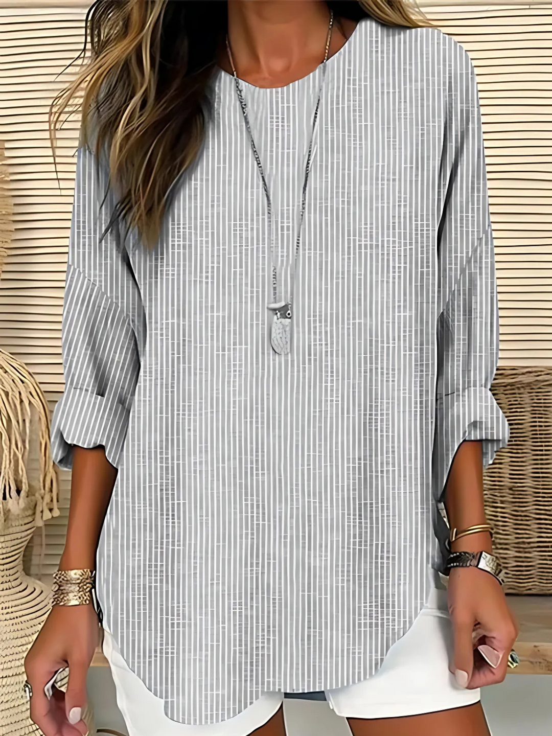 Rhea | Timeless Striped Blouse