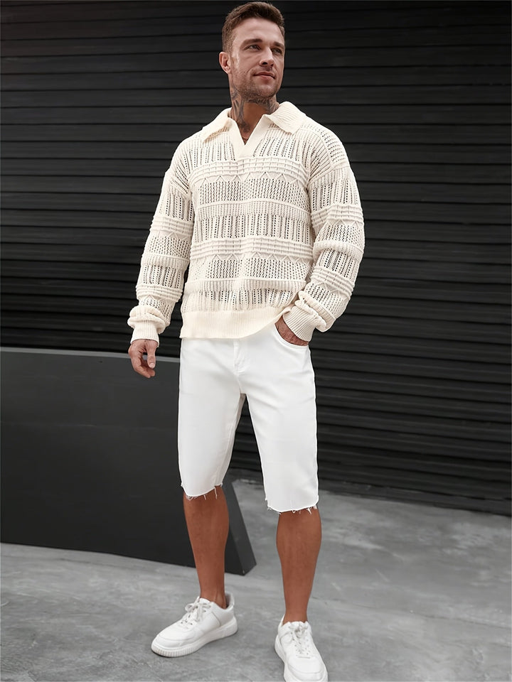 Wesley | Long-Sleeve Sweater with Cut Design