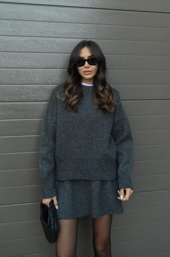 Zoey | Knitted Sweater Dress Set