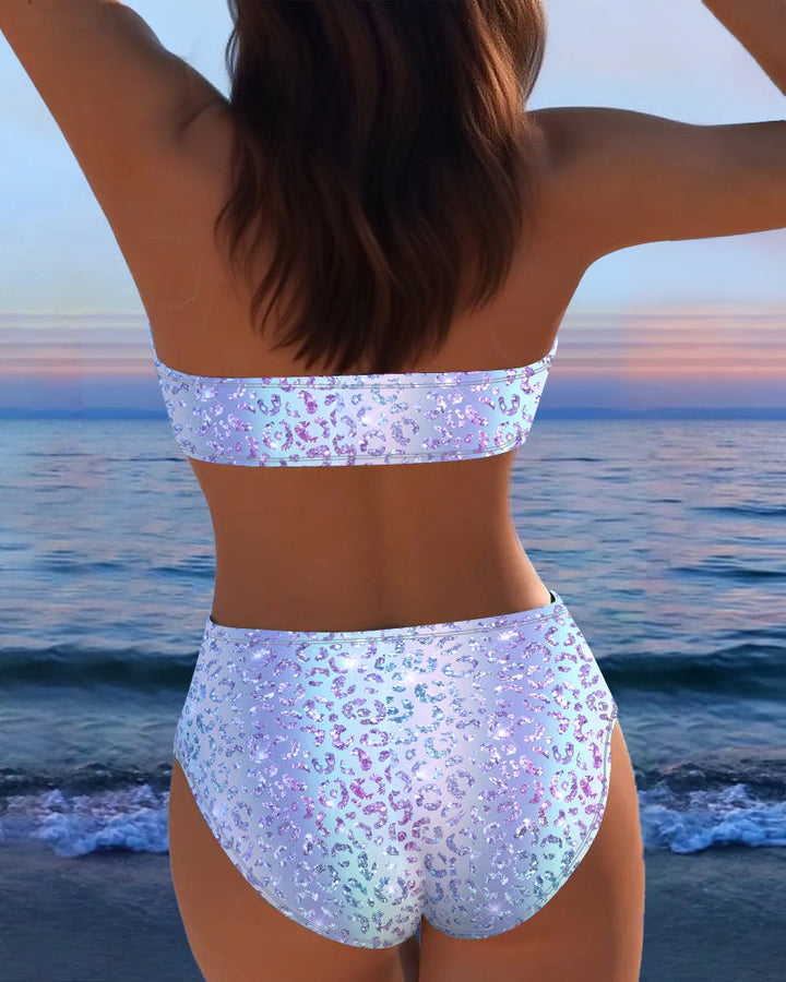 Leopard Print Bikini Bandeau