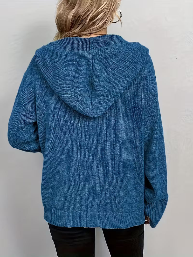 Karalina™ | Cable Knit Button-Front Cardigan