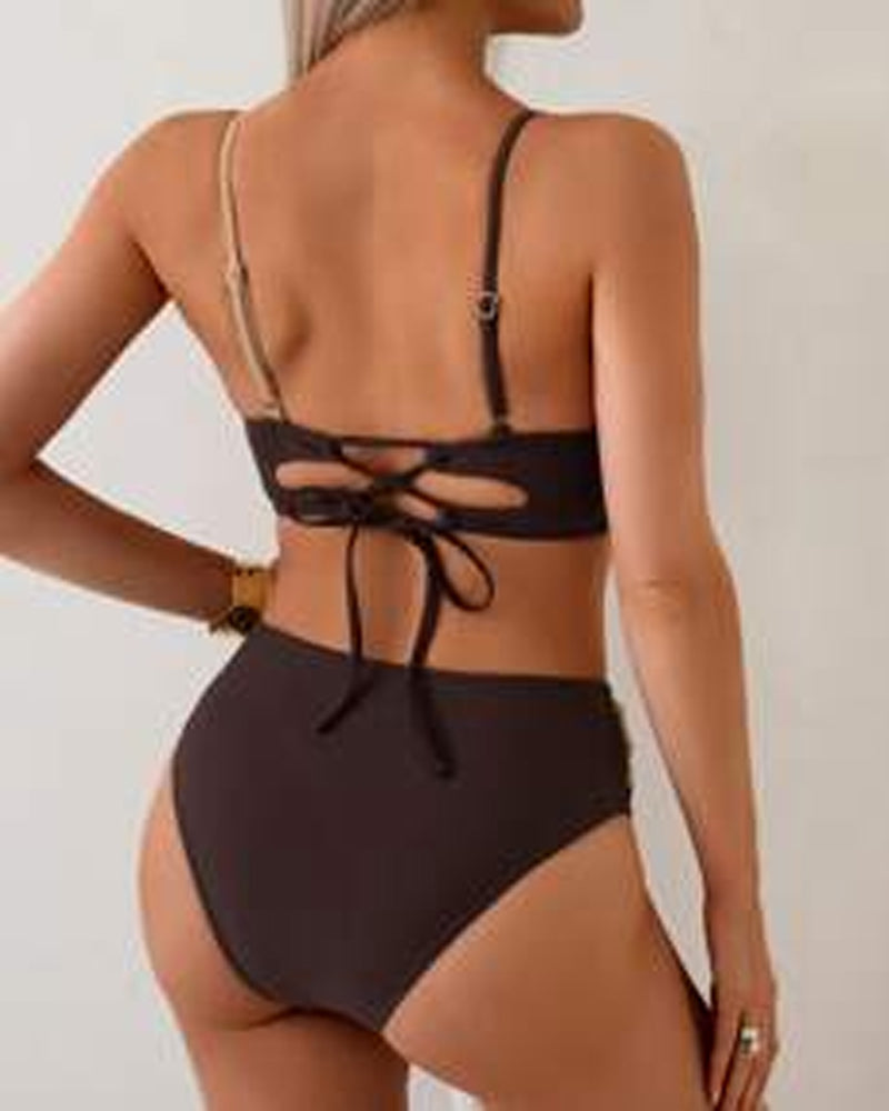 High Waist Sexy Triangle Bikini