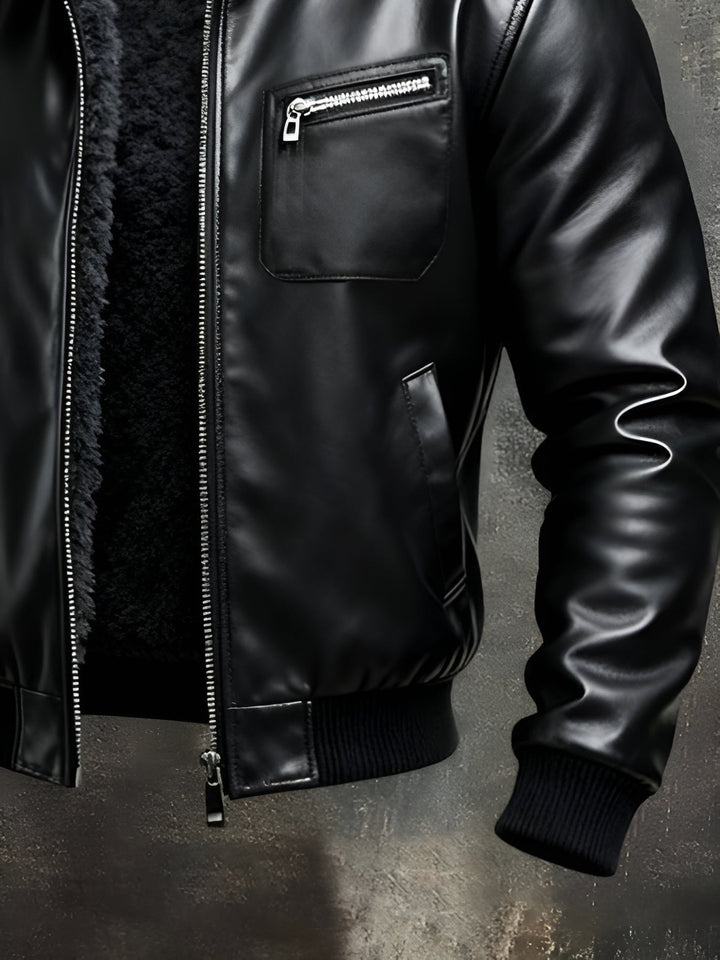 LEVANTAVERSAILLES | BLACK LEATHER JACKET