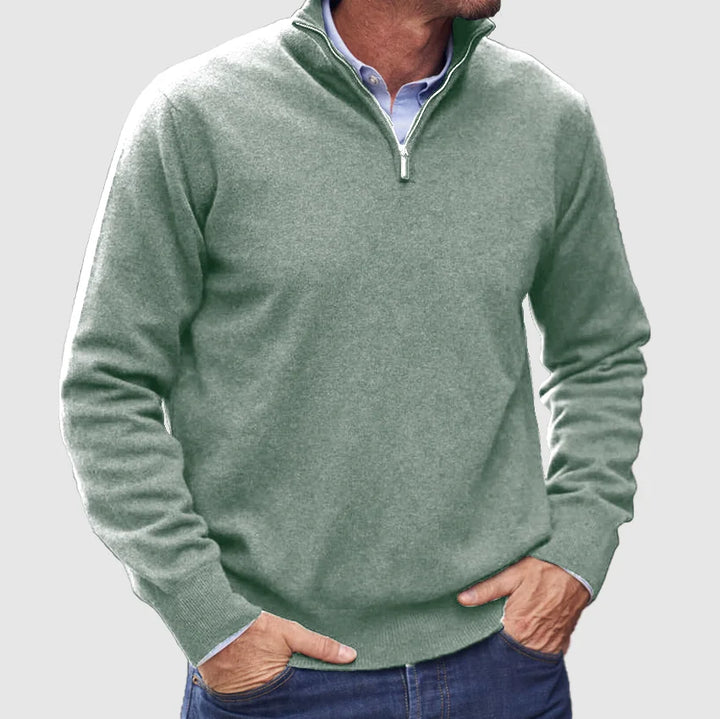 Hunter | Classic Quarter-Zip Sweater