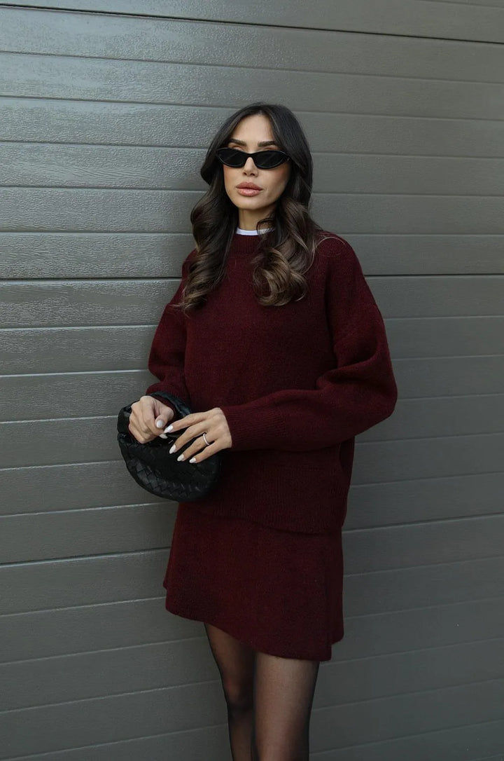 Zoey | Knitted Sweater Dress Set