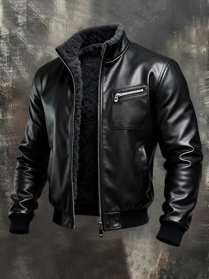 LEVANTAVERSAILLES | BLACK LEATHER JACKET