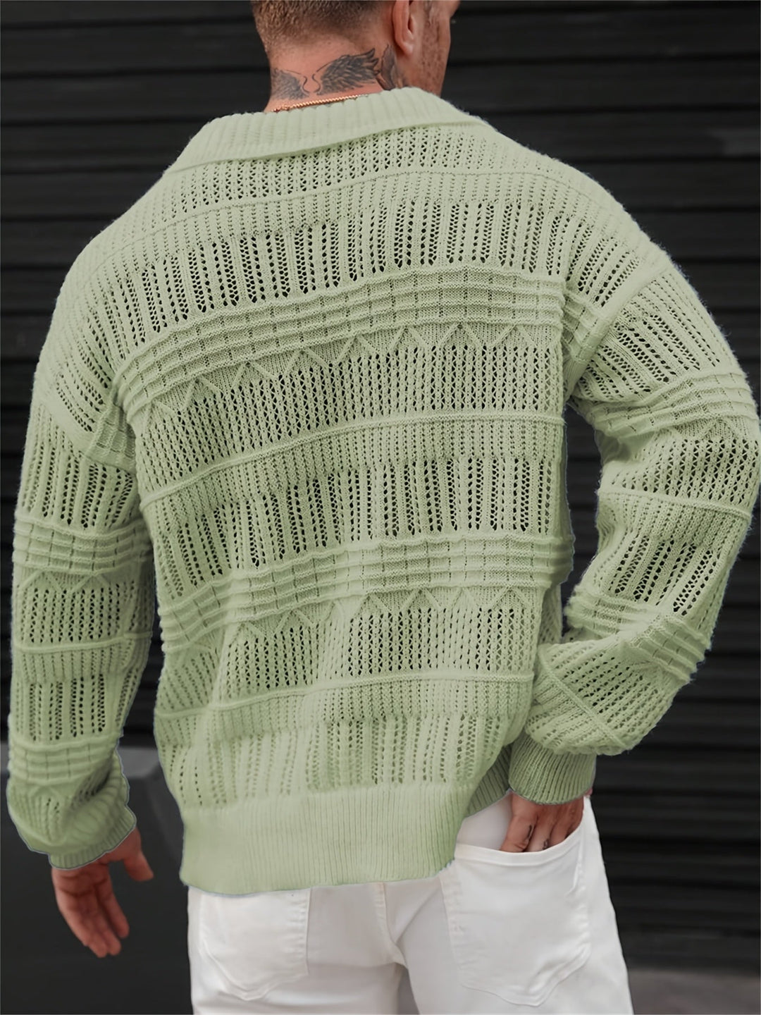 Wesley | Long-Sleeve Sweater with Cut Design