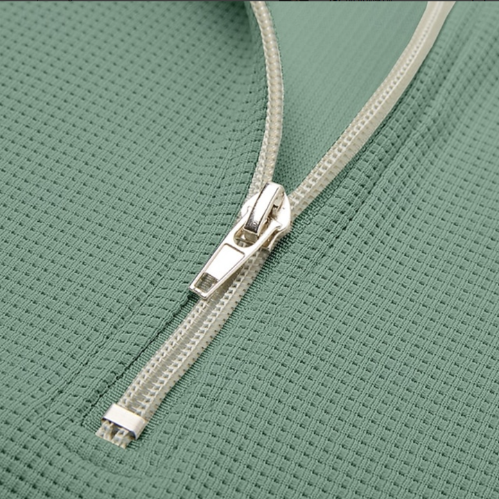 Patrick | Textured Quarter-Zip Polo