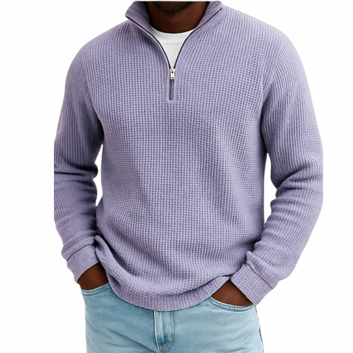 Patrick | Textured Quarter-Zip Polo