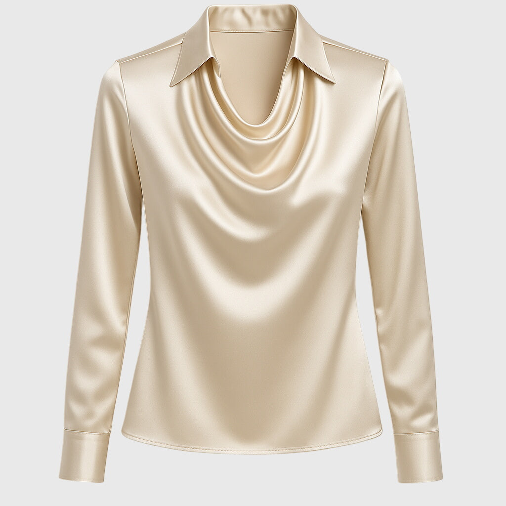Brooklyn – Elegant Blouse in Glossy Satin