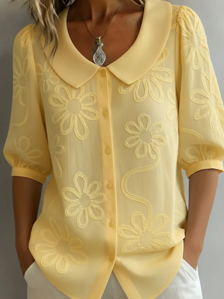 Elnora | Vintage Collar Blouse