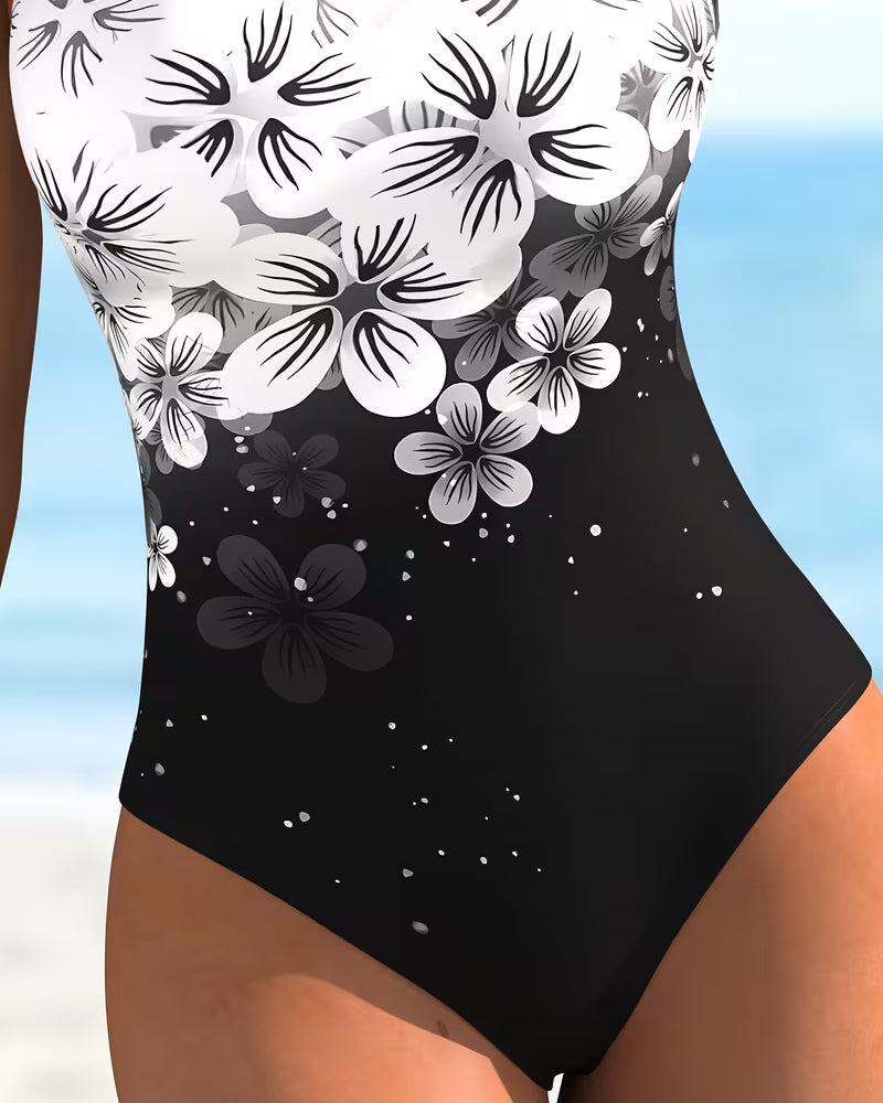 One-Piece Floral Printed Mode