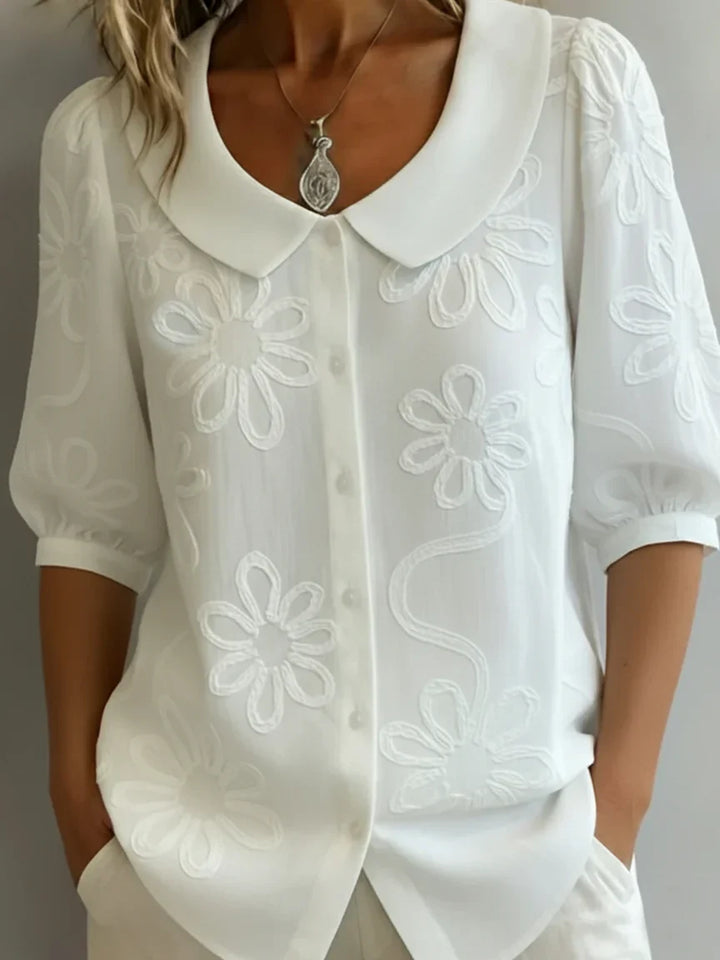 Elnora | Vintage Collar Blouse
