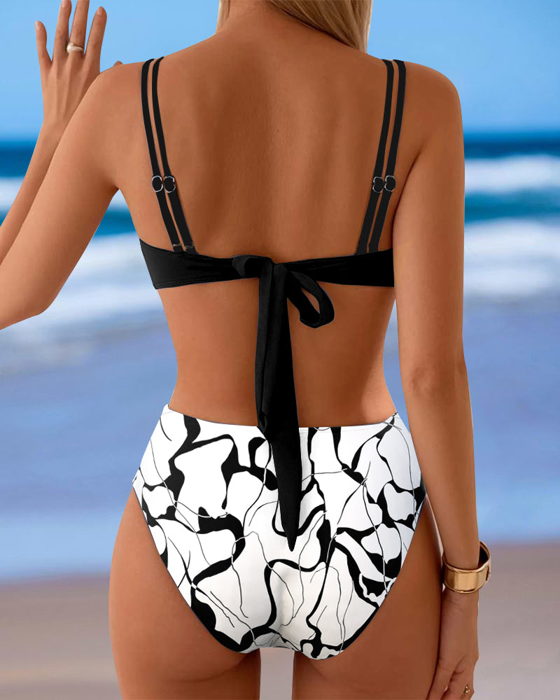Sexy Printed Two-Piece Bikini