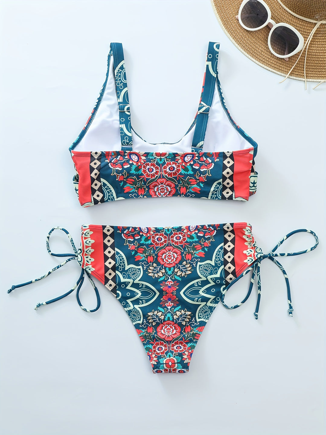 Jen | Floral Four-Piece Bikini Set