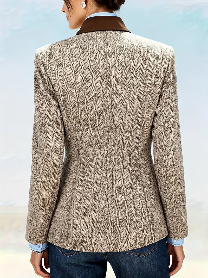 Yessica | Long Sleeve Striped Coat