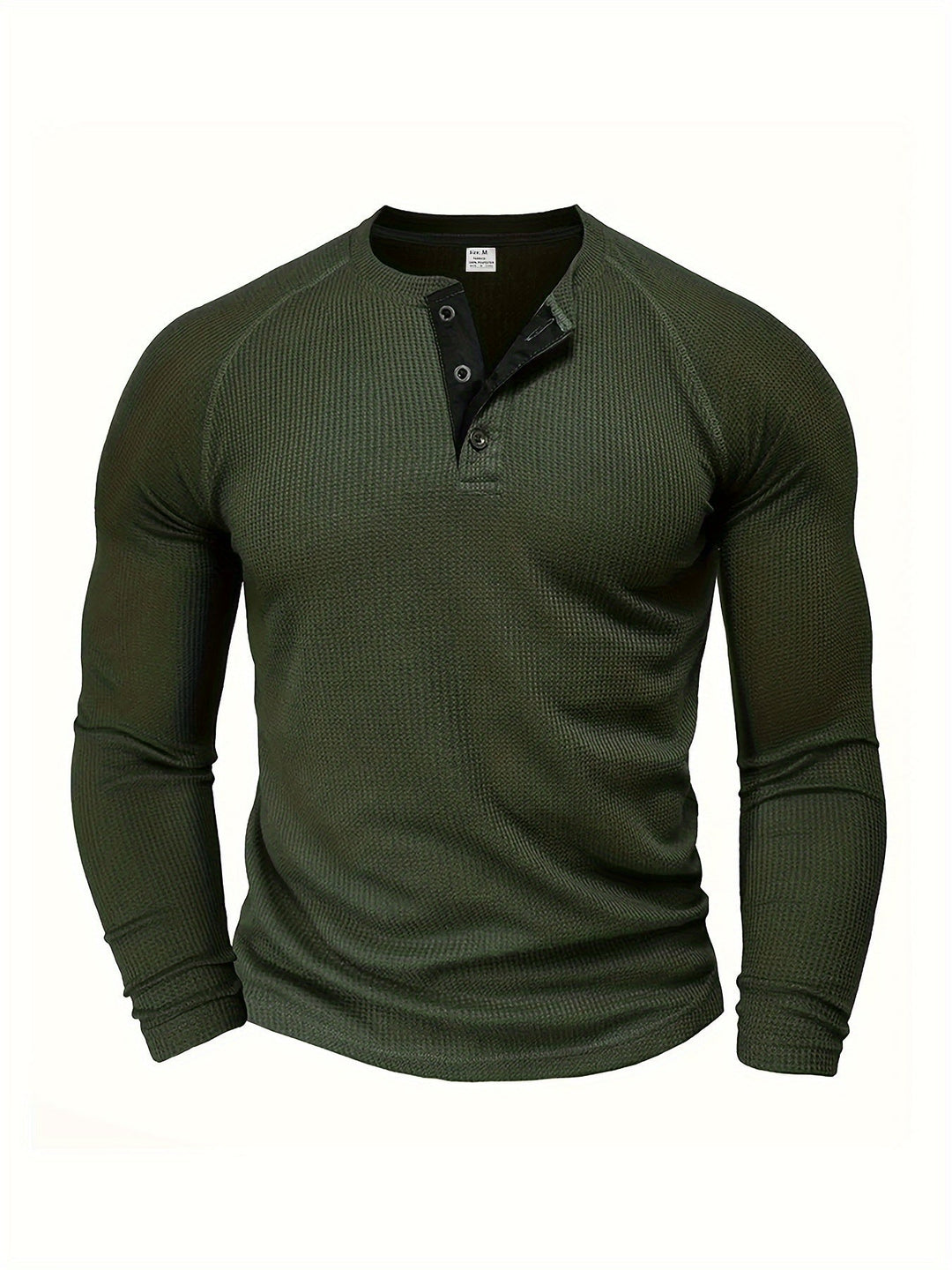 Connor | Classic Button-Neck Long Sleeve Tee