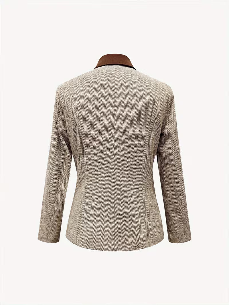 Yessica | Long Sleeve Striped Coat