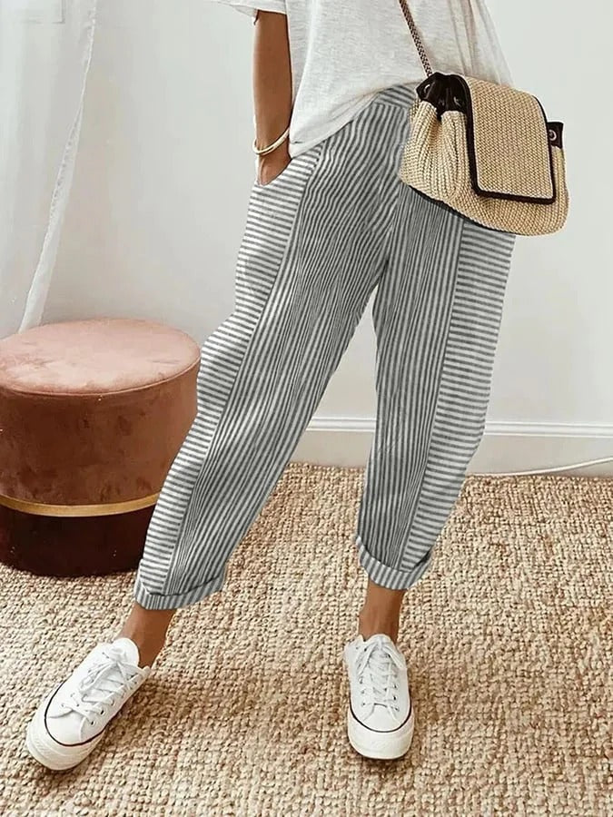 Gabriella | Elegant Striped Pants