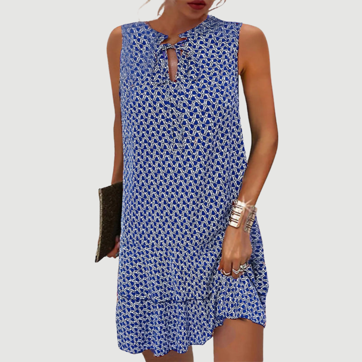 Ava | Sleeveless Printed Mini Dress