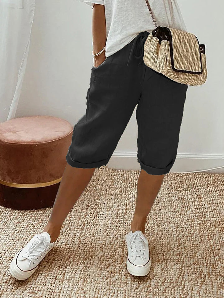 Grace | Light Cotton-Linen Shorts