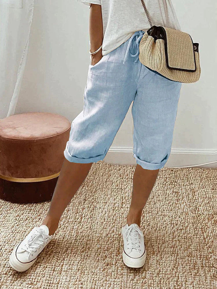 Grace | Light Cotton-Linen Shorts