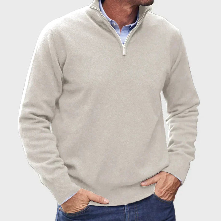 Hunter | Classic Quarter-Zip Sweater
