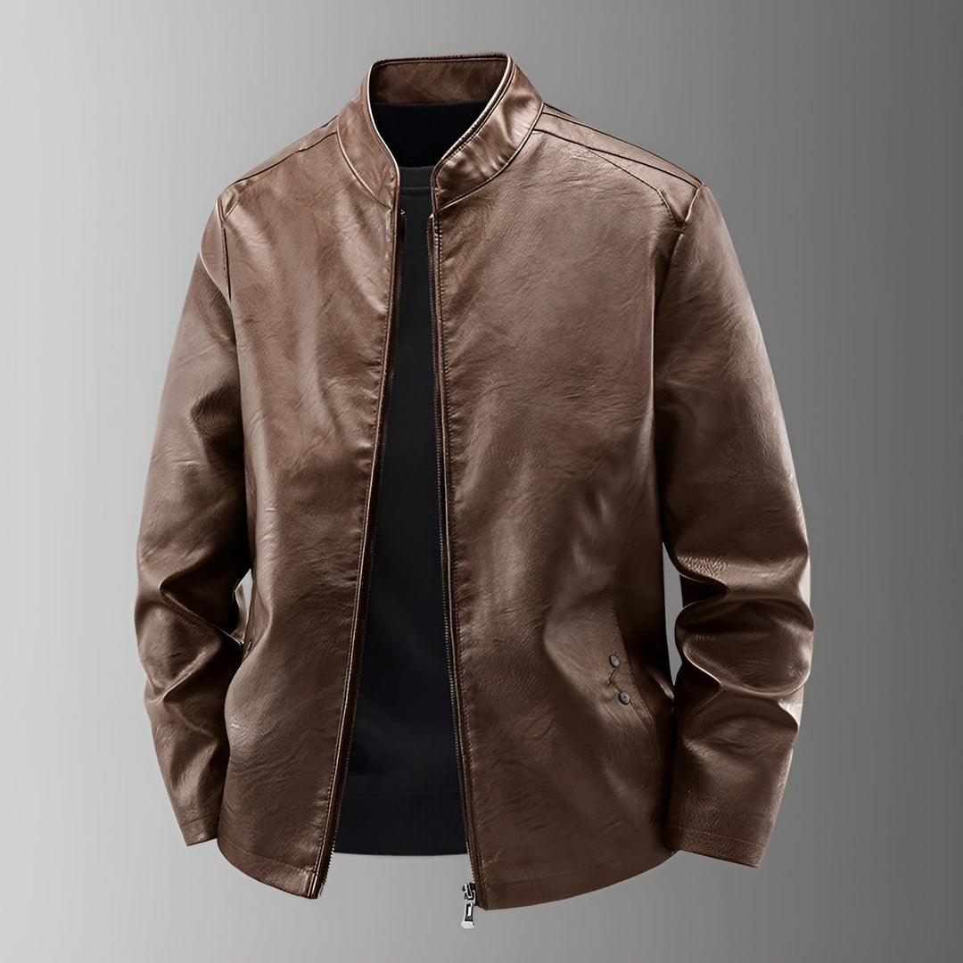 Maxime™ | Leather Biker Jacket