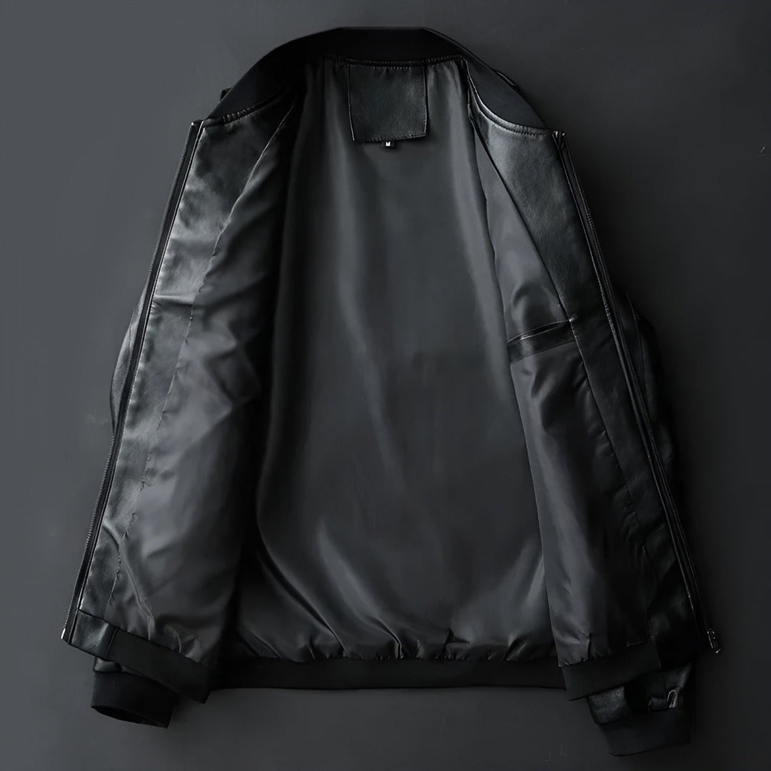 Maxime™ | Leather Biker Jacket