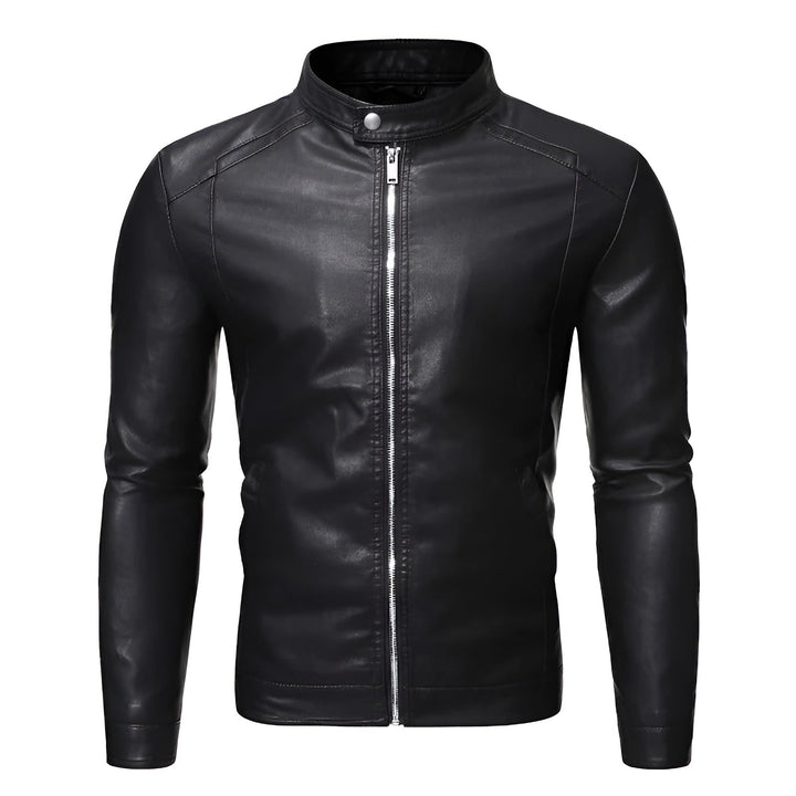 Arthur™ | High Collar Leather Jacket