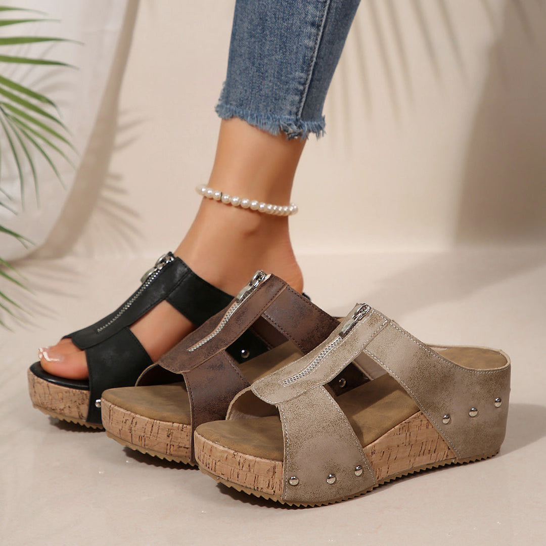 Elfia | Orthopedic Comfort Wedge Sandals