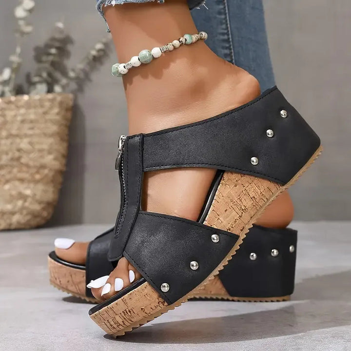 Elfia | Orthopedic Comfort Wedge Sandals