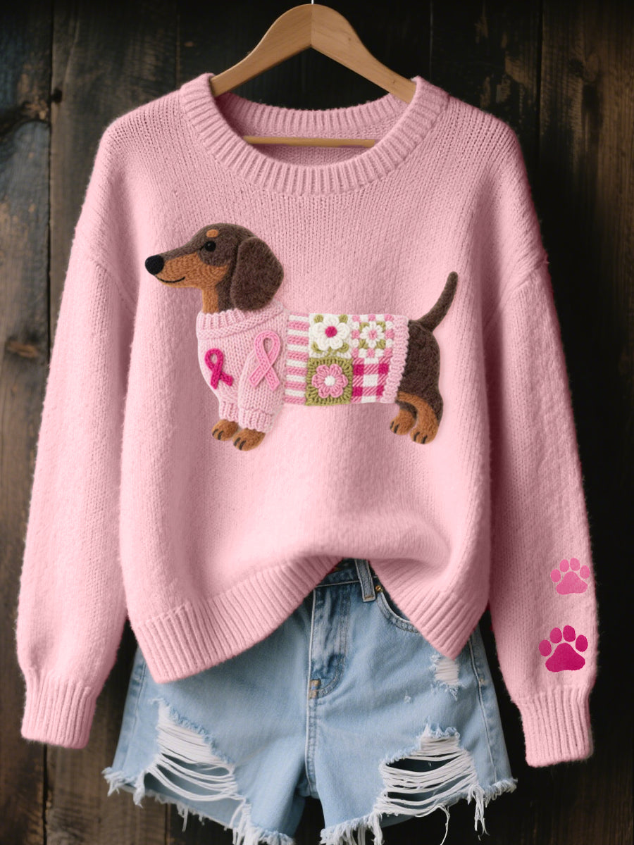 Irene | Dachshund Knit Sweater