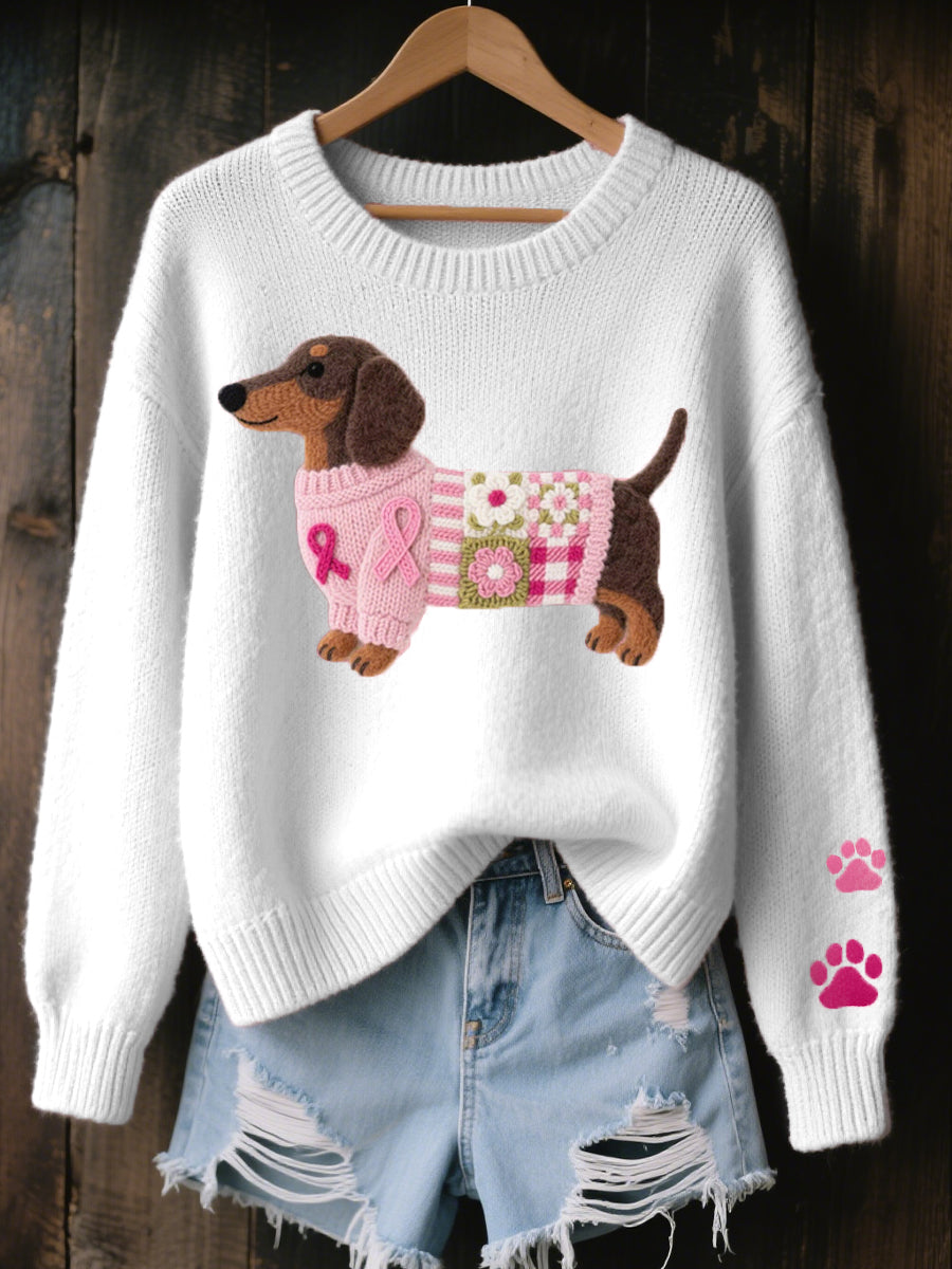Irene | Dachshund Knit Sweater
