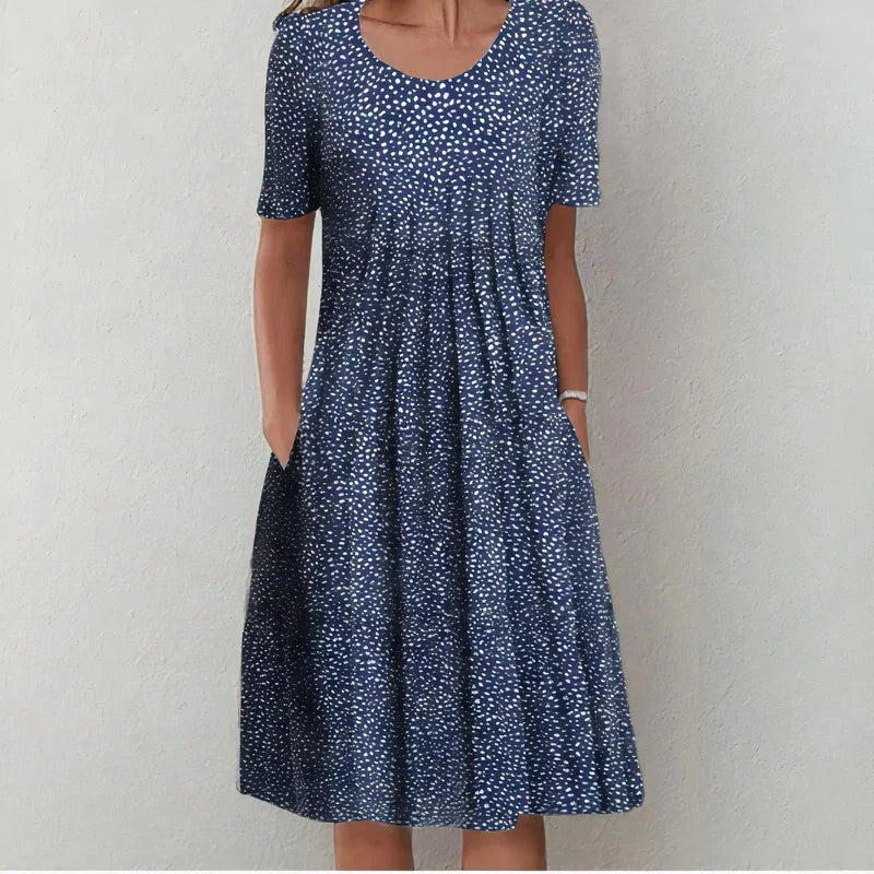 Audra | Casual Floral Midi Dress