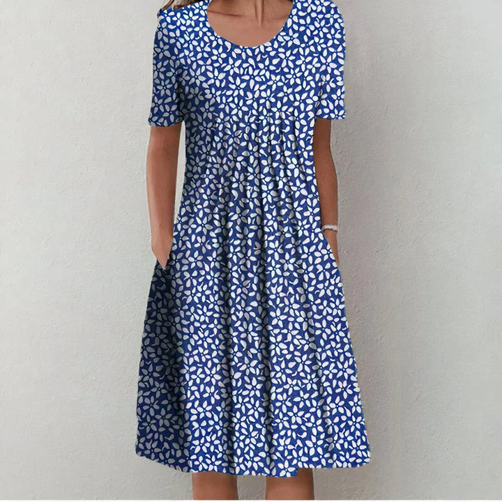 Audra | Casual Floral Midi Dress